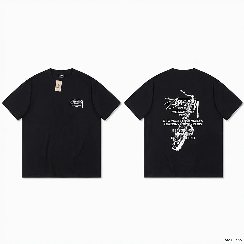 Stussy trendy and cool style black T-shirt