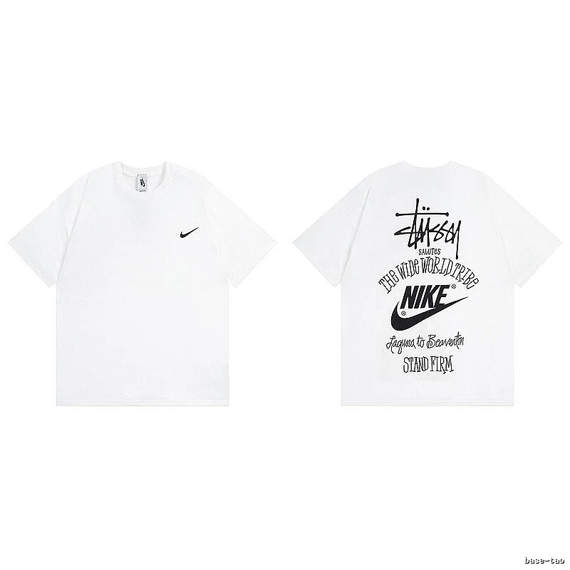 Stussy White Spider Graphic T-Shirt Poolside Style Logo