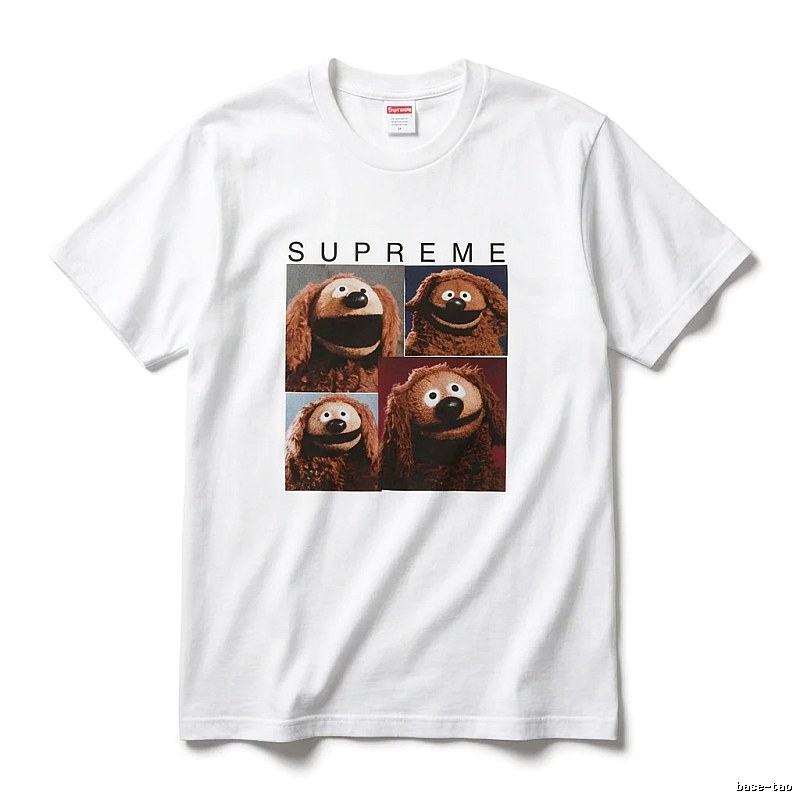 Supreme cartoon print white T-shirt