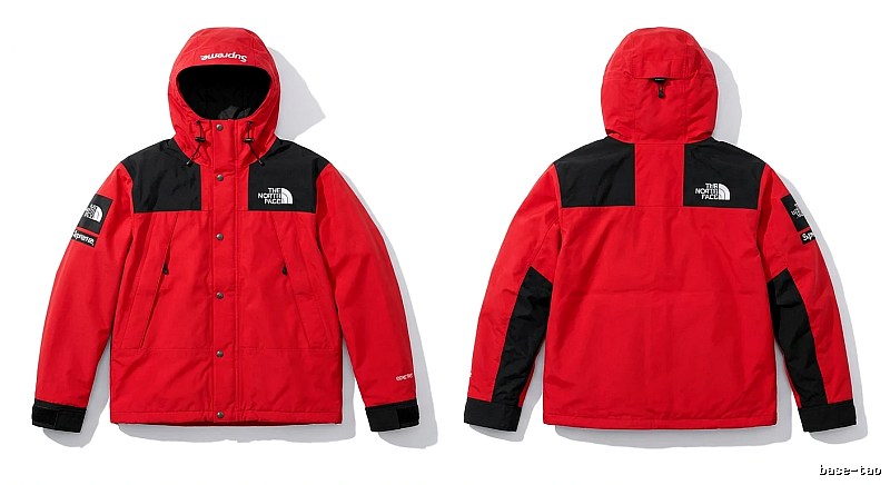 Supreme co-branded red windbreaker