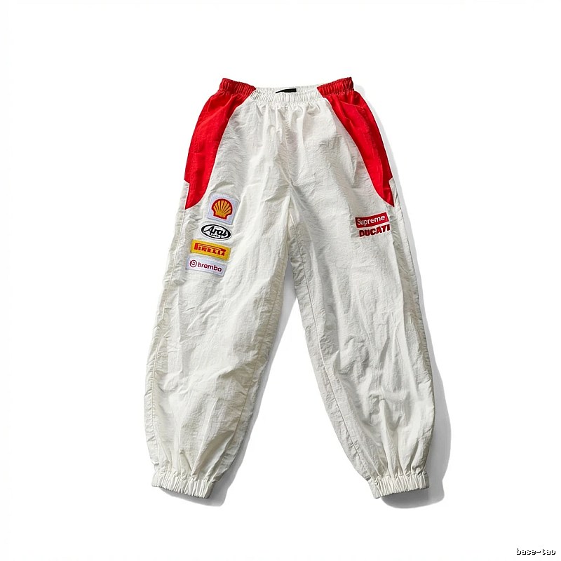 Supreme Co-branded Sporty White Pants