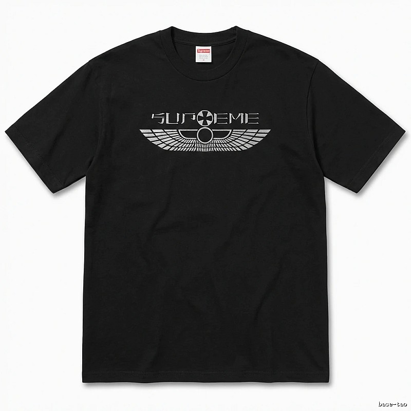 Supreme Flight Series Trendy Cool Black T-shirt