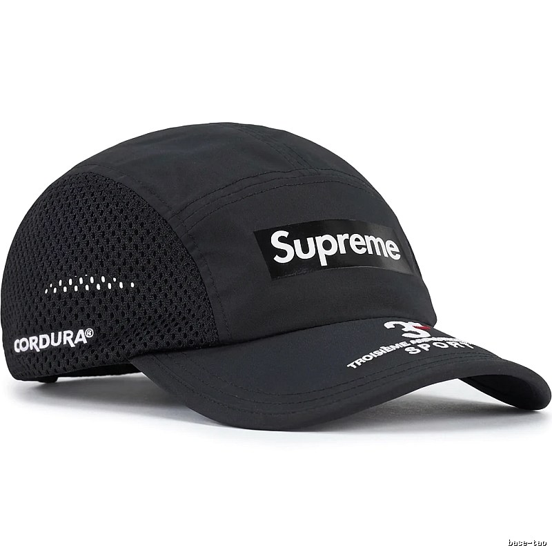 Supreme minimalist style black hat