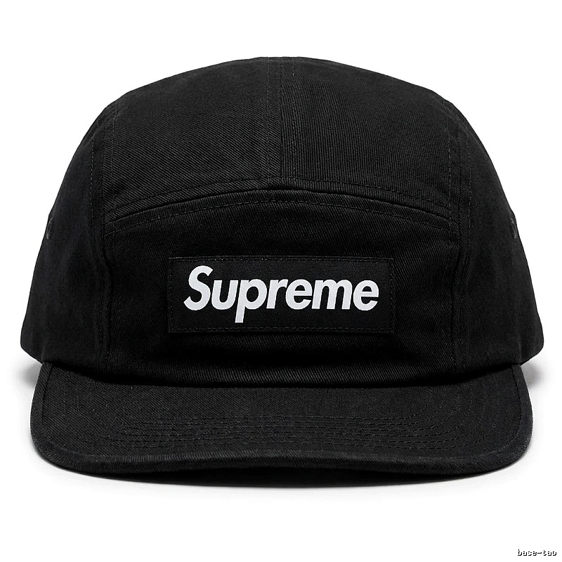 Supreme minimalist style black hat