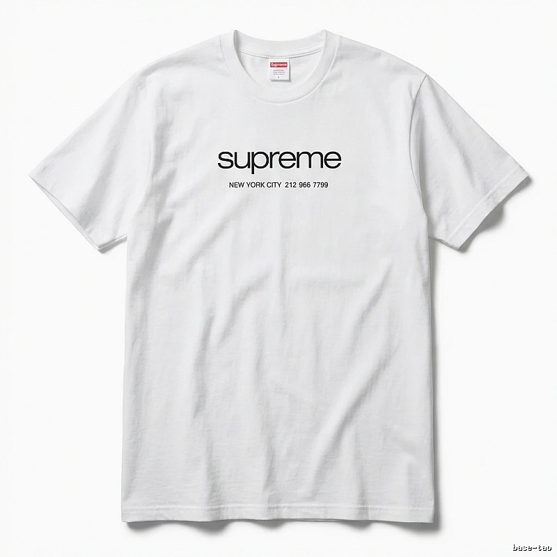 Supreme minimalist style white T-shirt