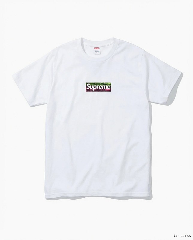 Supreme - printed simple white T - shirt