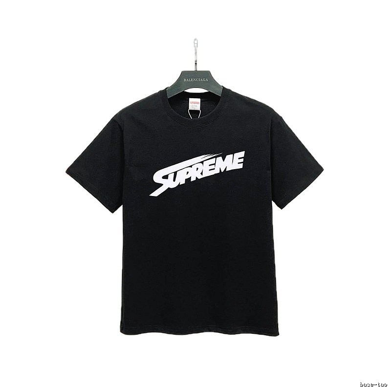Supreme Printed Street-Style Black T-Shirt