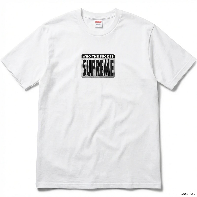Supreme - printed trendy brand white T - shirt