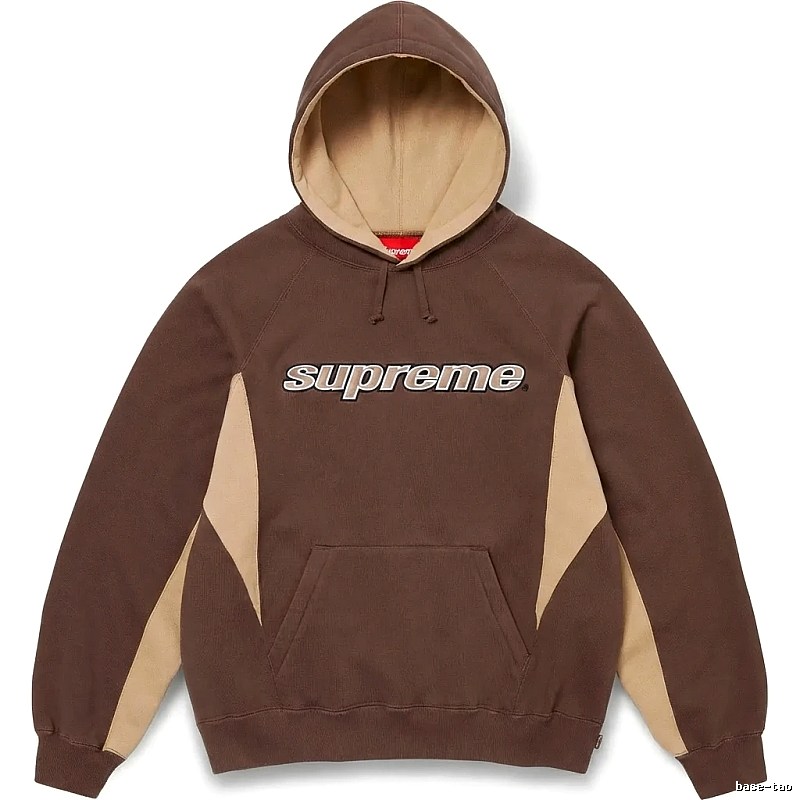 Supreme retro-style brown hoodie