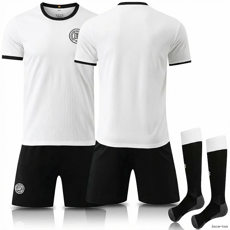The classic black-and-white football jersey of the German national team.