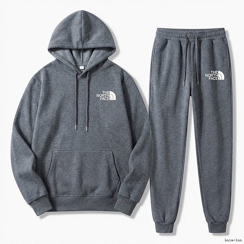 The North Face Simple Gray Sportswear Set