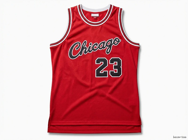 The retro red jersey of the Michael Jordan