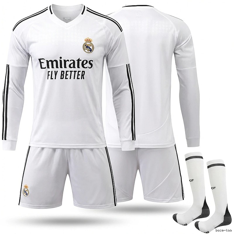 The white sporty jersey of Real Madrid.