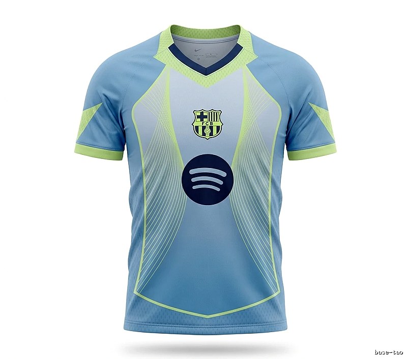Tokyo Ghoul Barcelona trendy brand gray-blue-yellow jersey