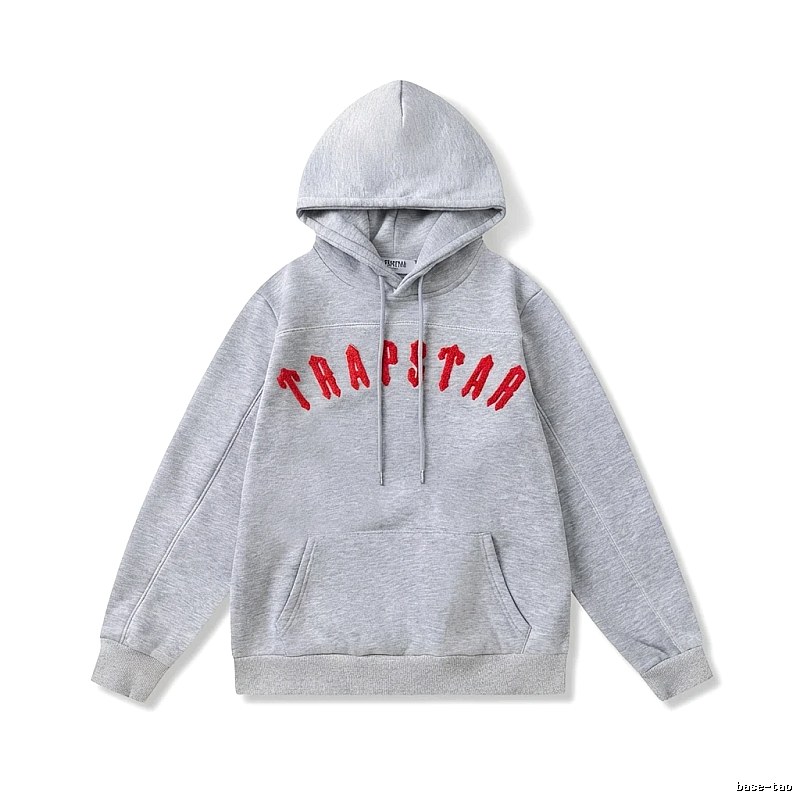 Trapstar Letter Style Grey Hoodie