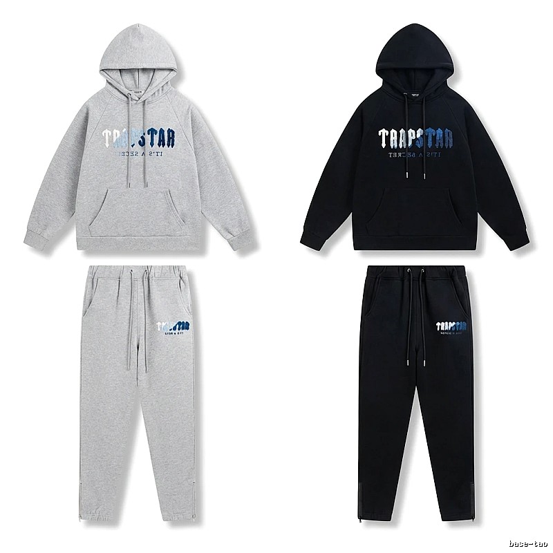 Trapstar Letter Trendy Brand Suit (Grey/Black)