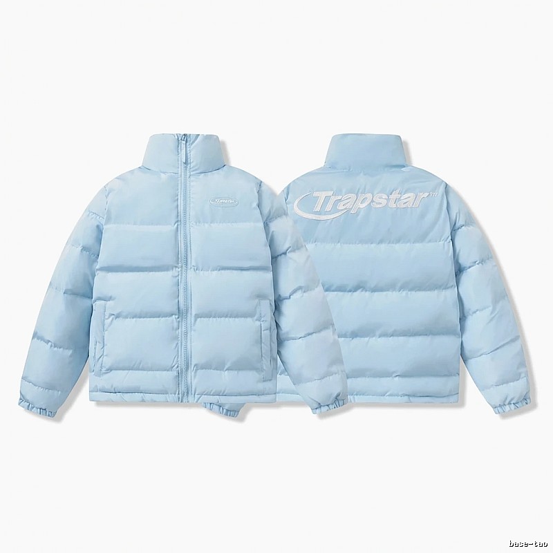 Trapstar trendy and cool style light blue down jacket