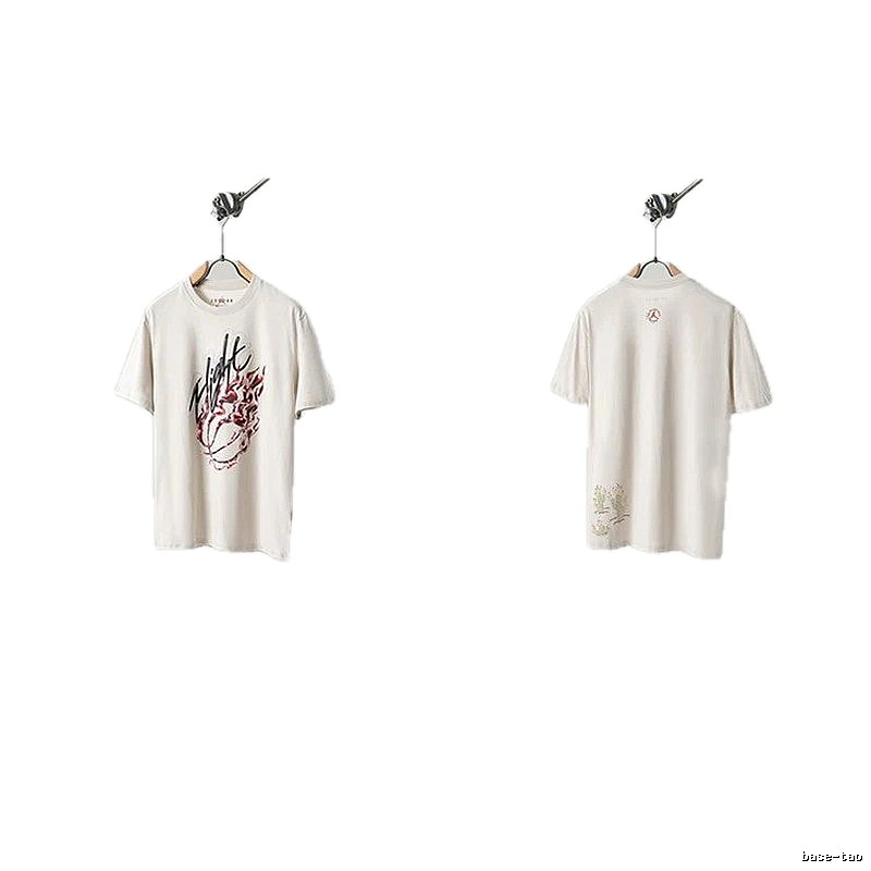 Travis Scott Cactus Co-branded Street-style Off-white T-shirt