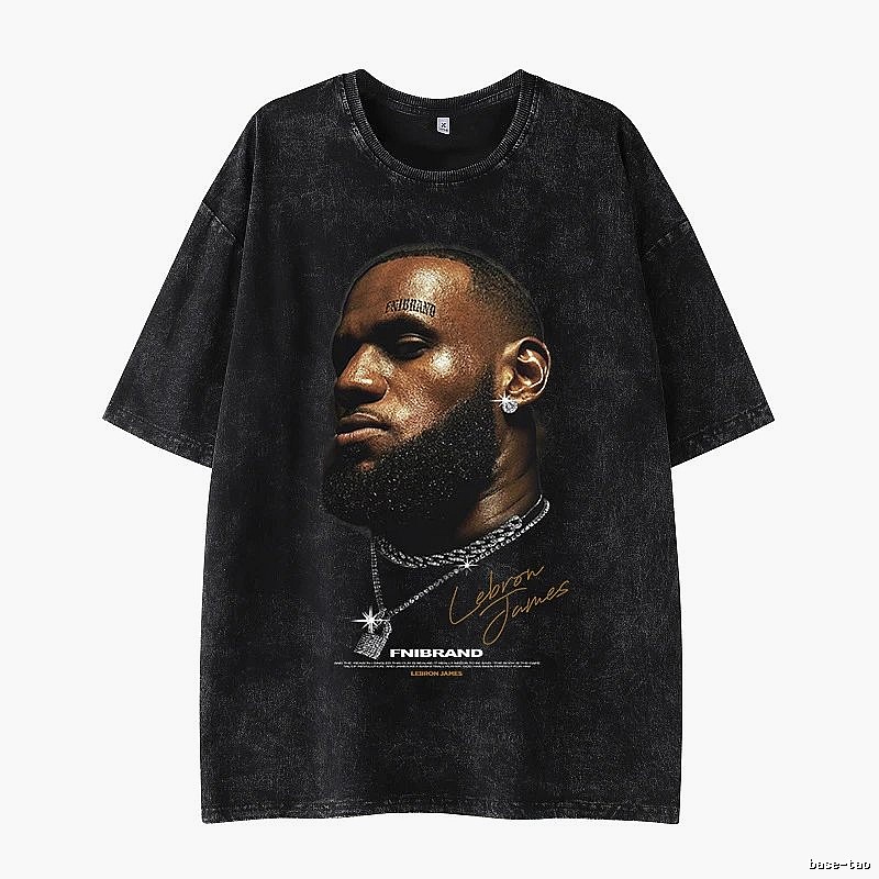 Tupac Patterned Portrait graphic T-shirt Black Tupac Collage with Polished Detail