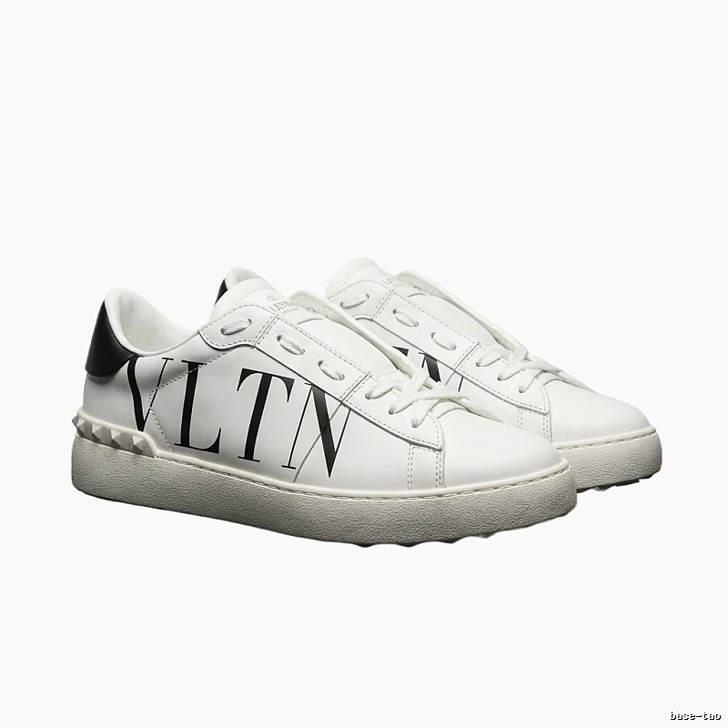 Valentino trendy brand black and white casual shoes