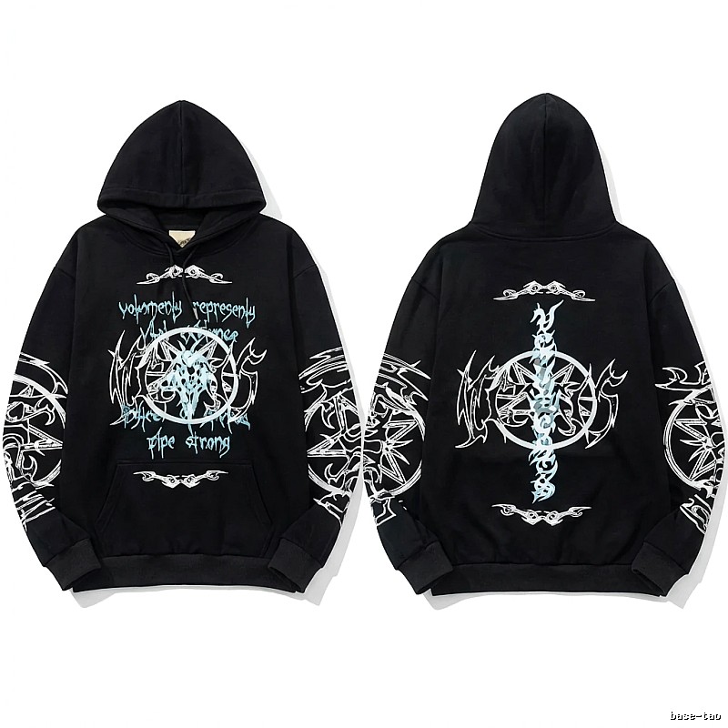 Vetements dark style black sweatshirt