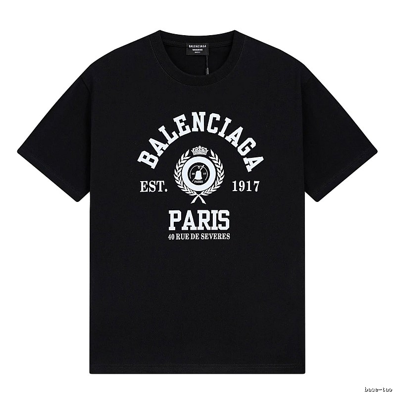 Vintage black short-sleeve T-shirt of Balenciaga