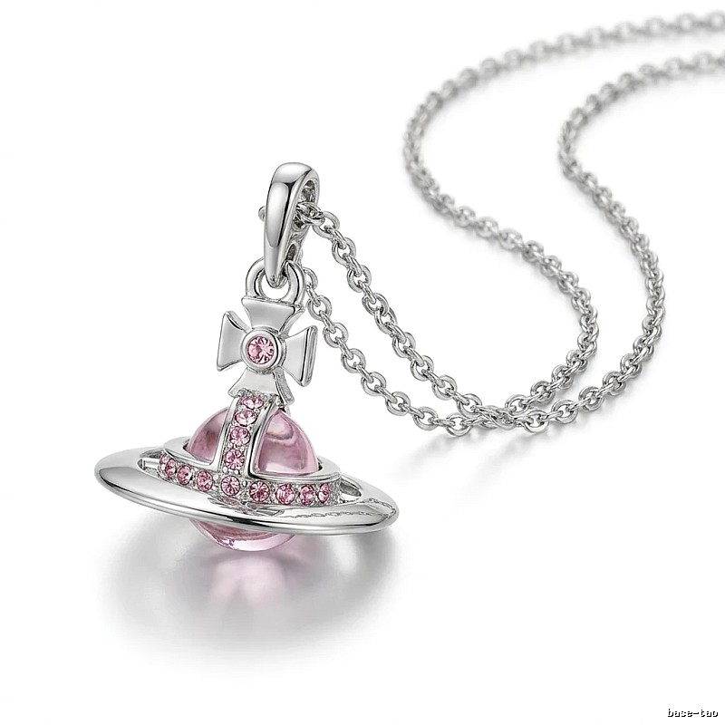 Vivienne Westwood Saturn series silver necklace