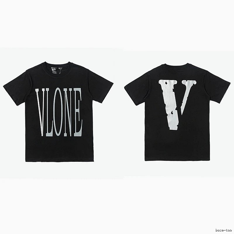 Vlone Compact Logo T-shirt Black Purple Vlone for Sport-Inspired Styling