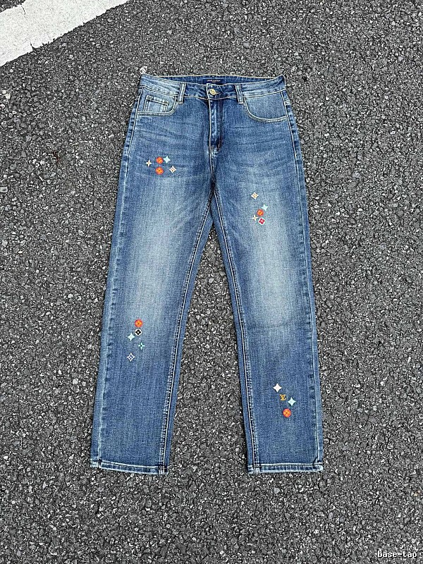Washed Blue Embellished Jeans Lifestyle Edit