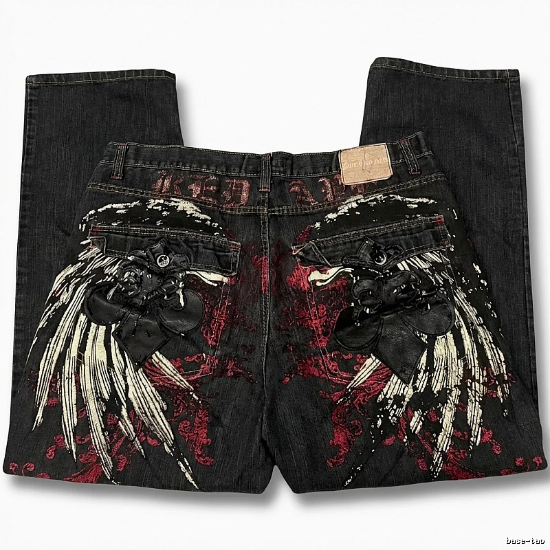 Y2K dark style jeans
