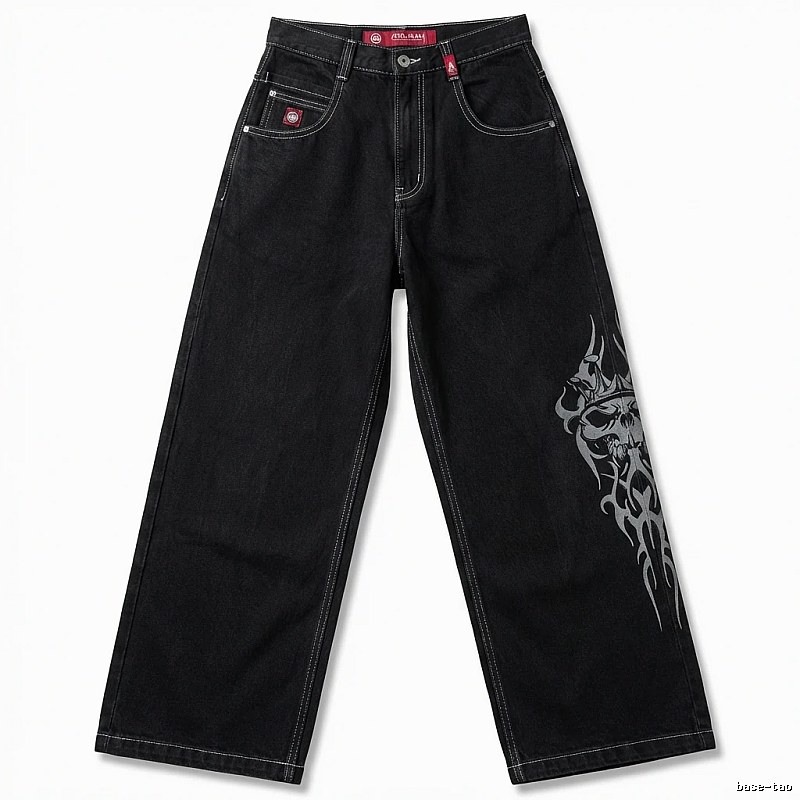 Y2K style black jeans