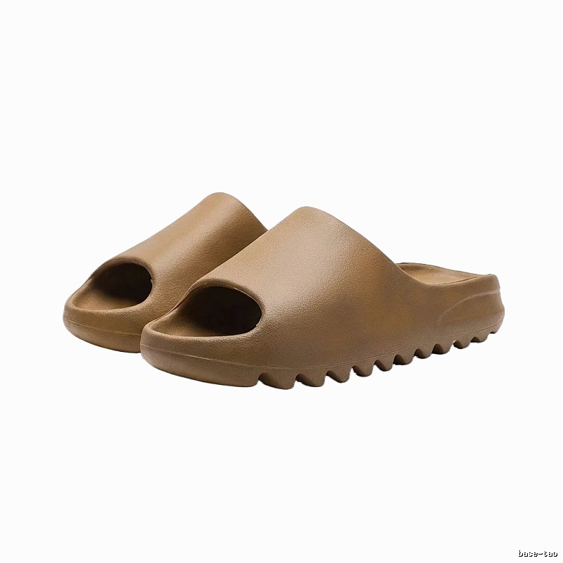 Yeezy matte military brown slippers